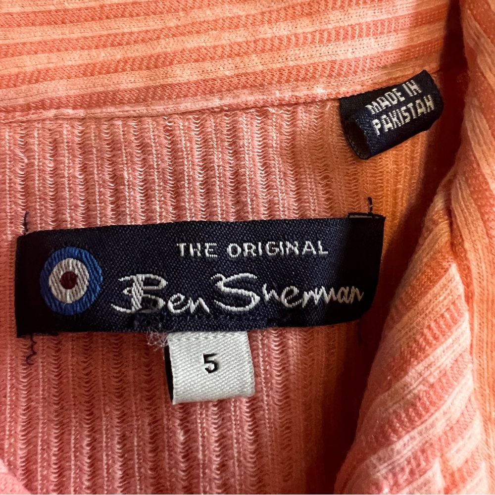 Ben Sherman Coral Striped Kids Pajama Set - Picture 4 of 4